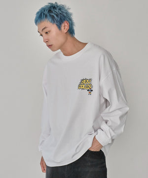 ホワイト　モデル：178㎝　L着用