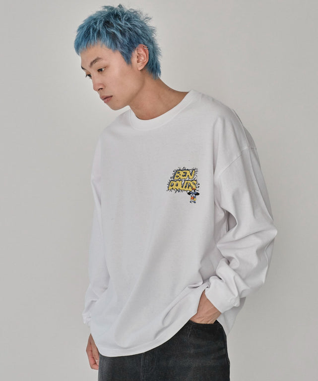 ホワイト　モデル：178㎝　L着用