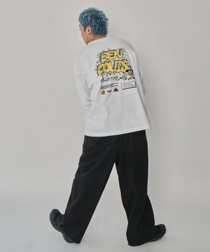 ホワイト　モデル：178㎝　L着用