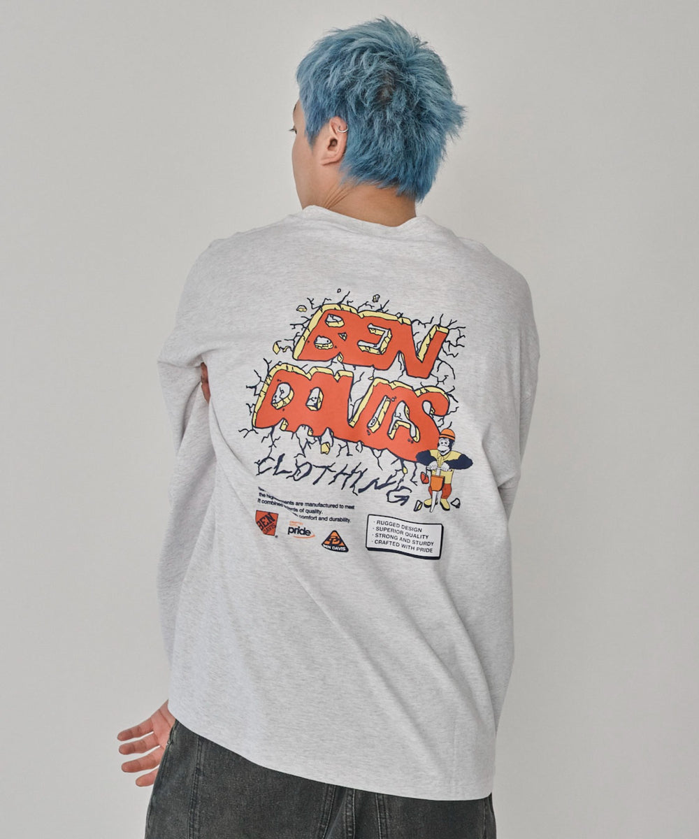 アッシュグレー　モデル：178㎝　L着用