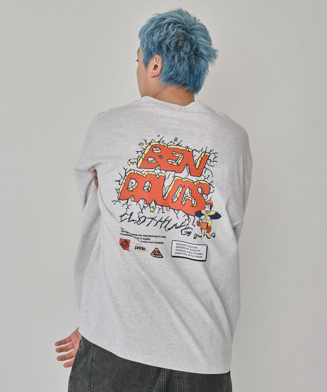 アッシュグレー　モデル：178㎝　L着用