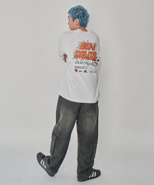 アッシュグレー　モデル：178㎝　L着用