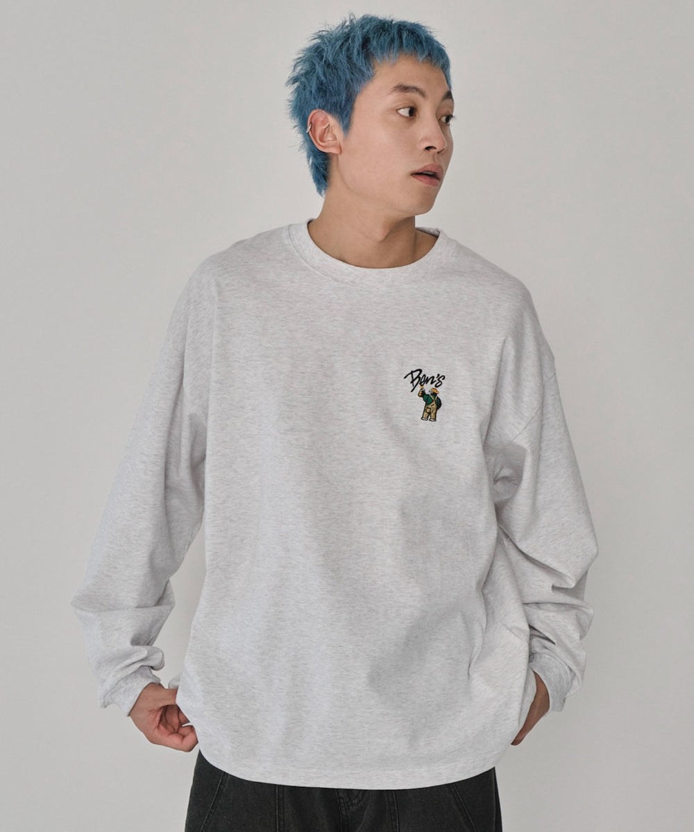 アッシュグレー　モデル：178㎝　L着用