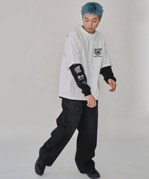 ホワイト　モデル：178㎝　L着用