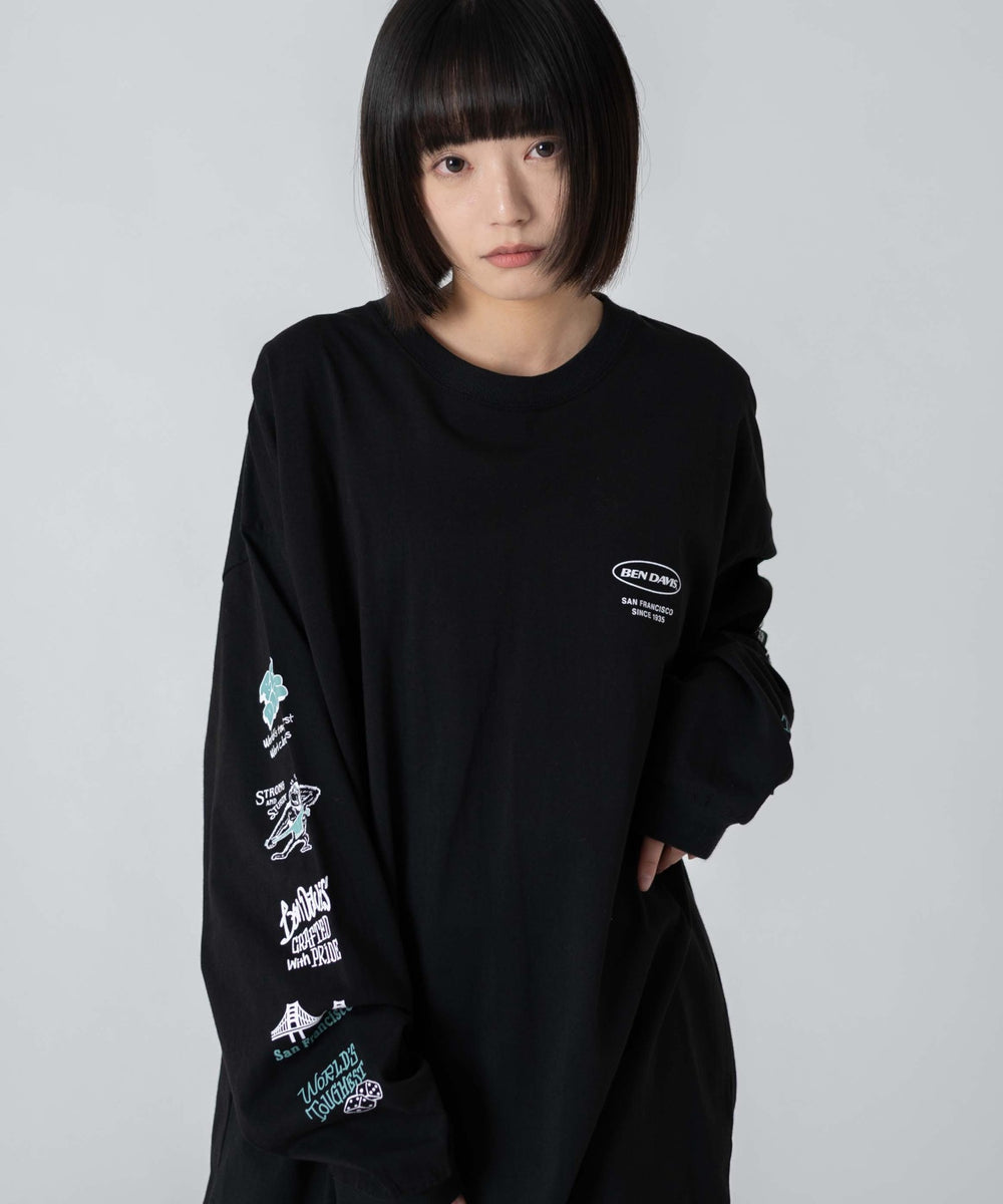 ホワイト　モデル：168㎝　L着用