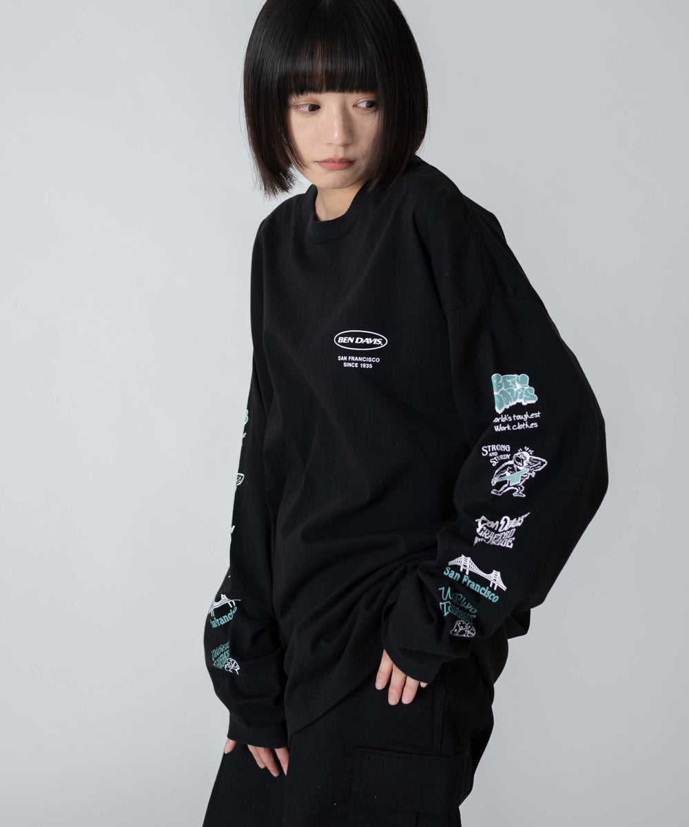 ホワイト　モデル：168㎝　L着用