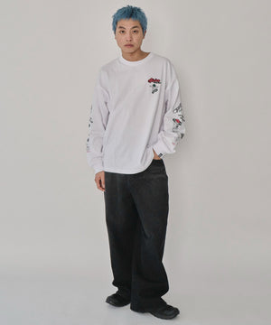 ホワイト　モデル：178㎝　L着用