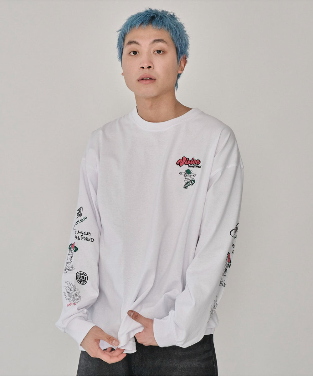 ホワイト　モデル：178㎝　L着用