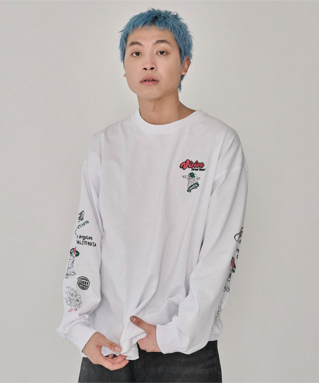 ホワイト　モデル：178㎝　L着用