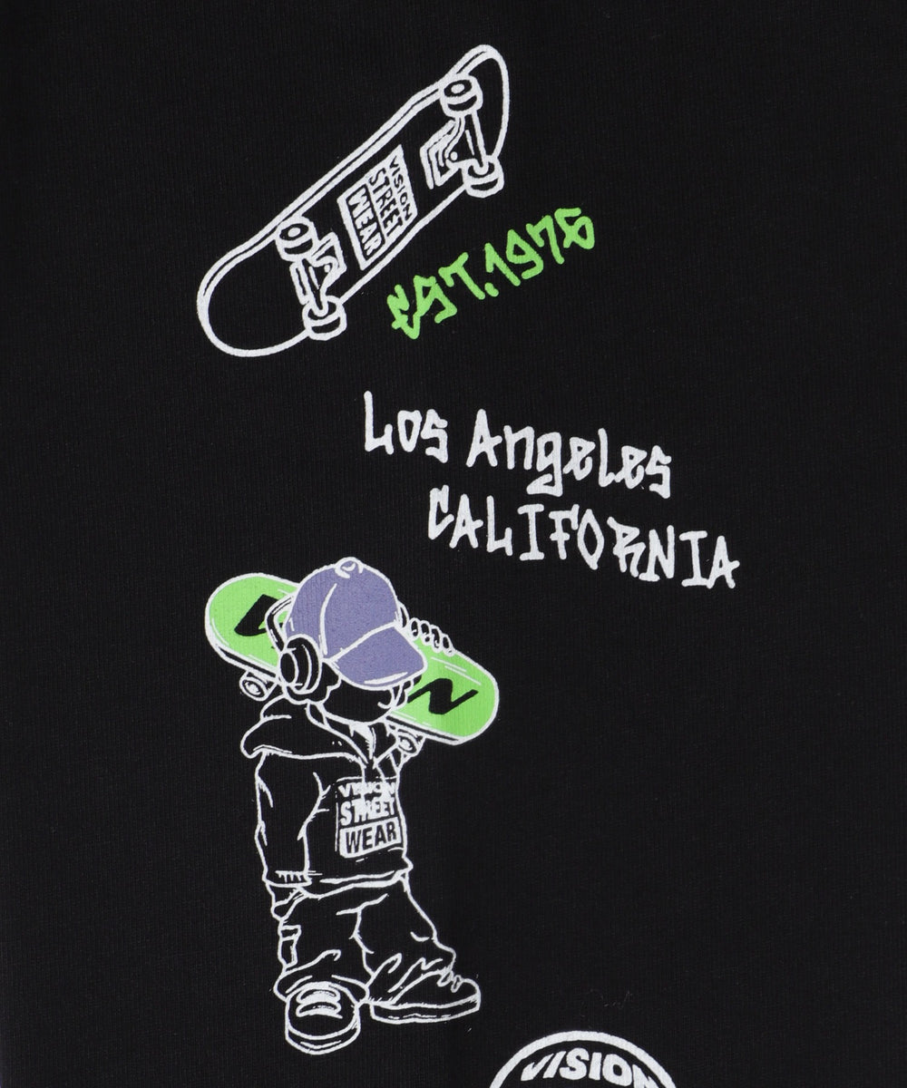 別注VISIONグラフィックスリーブプリントT（LS）