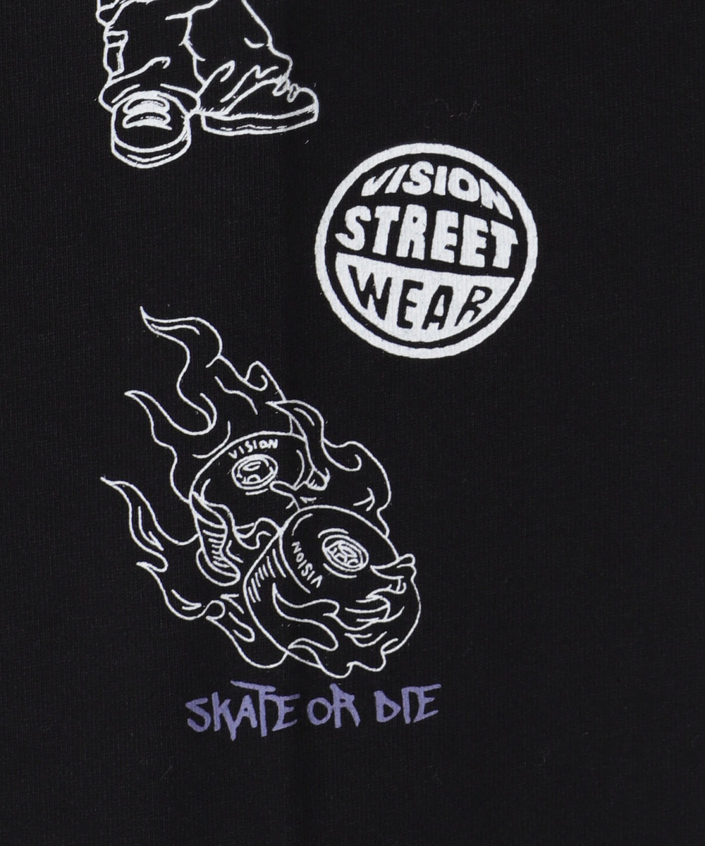 別注VISIONグラフィックスリーブプリントT（LS）