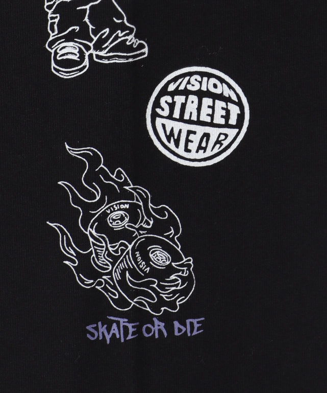 別注VISIONグラフィックスリーブプリントT（LS）