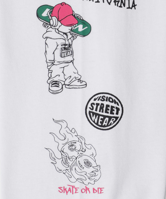 別注VISIONグラフィックスリーブプリントT（LS）