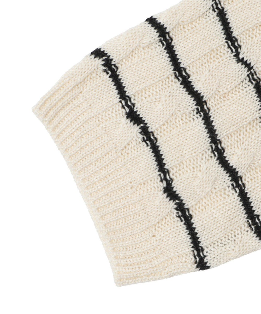 別注USPOLO　ケーブルニットポロ