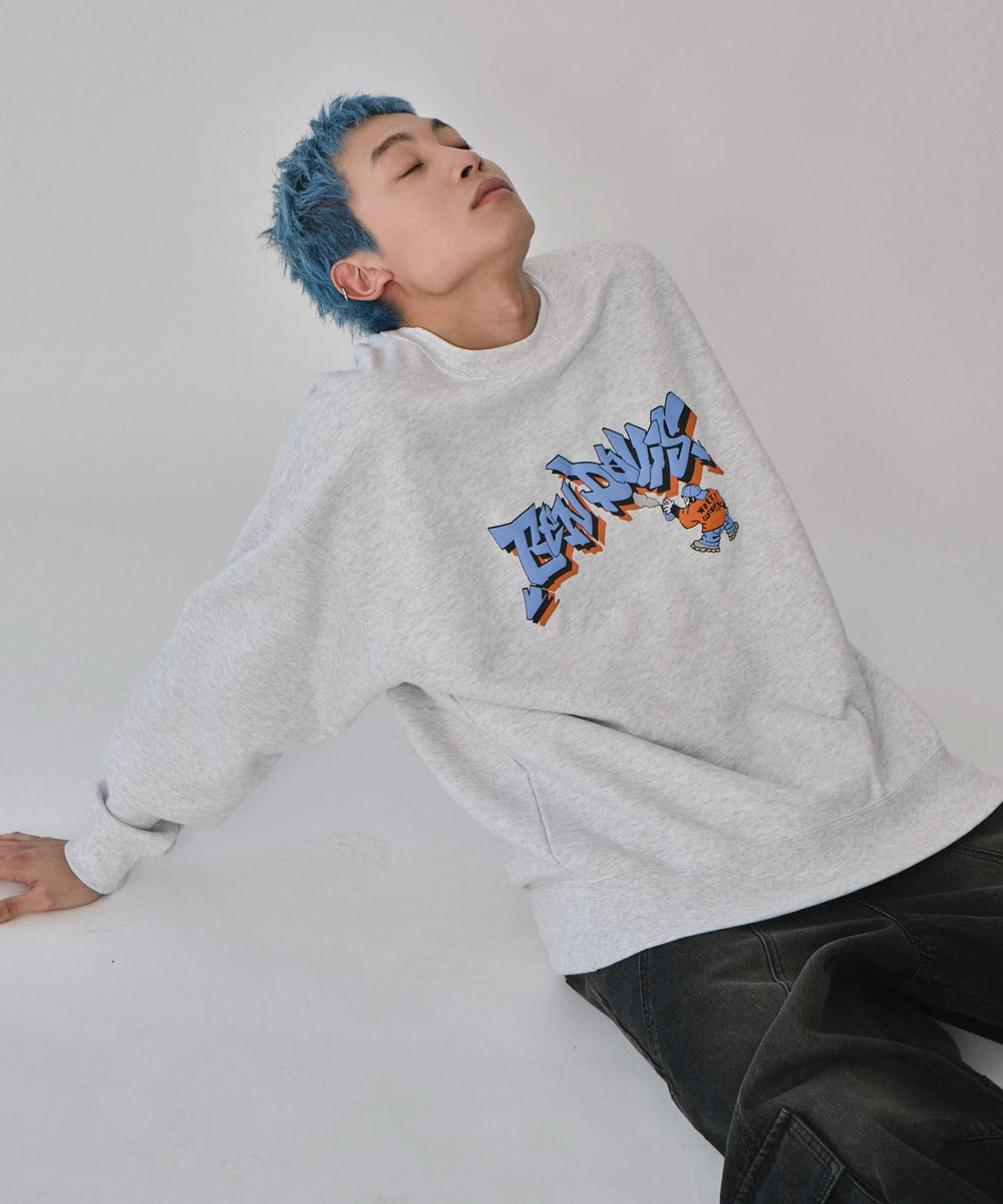 アッシュグレー　モデル：178㎝　L着用