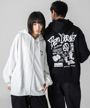 別注BENDAVISグラフィックジップパーカー