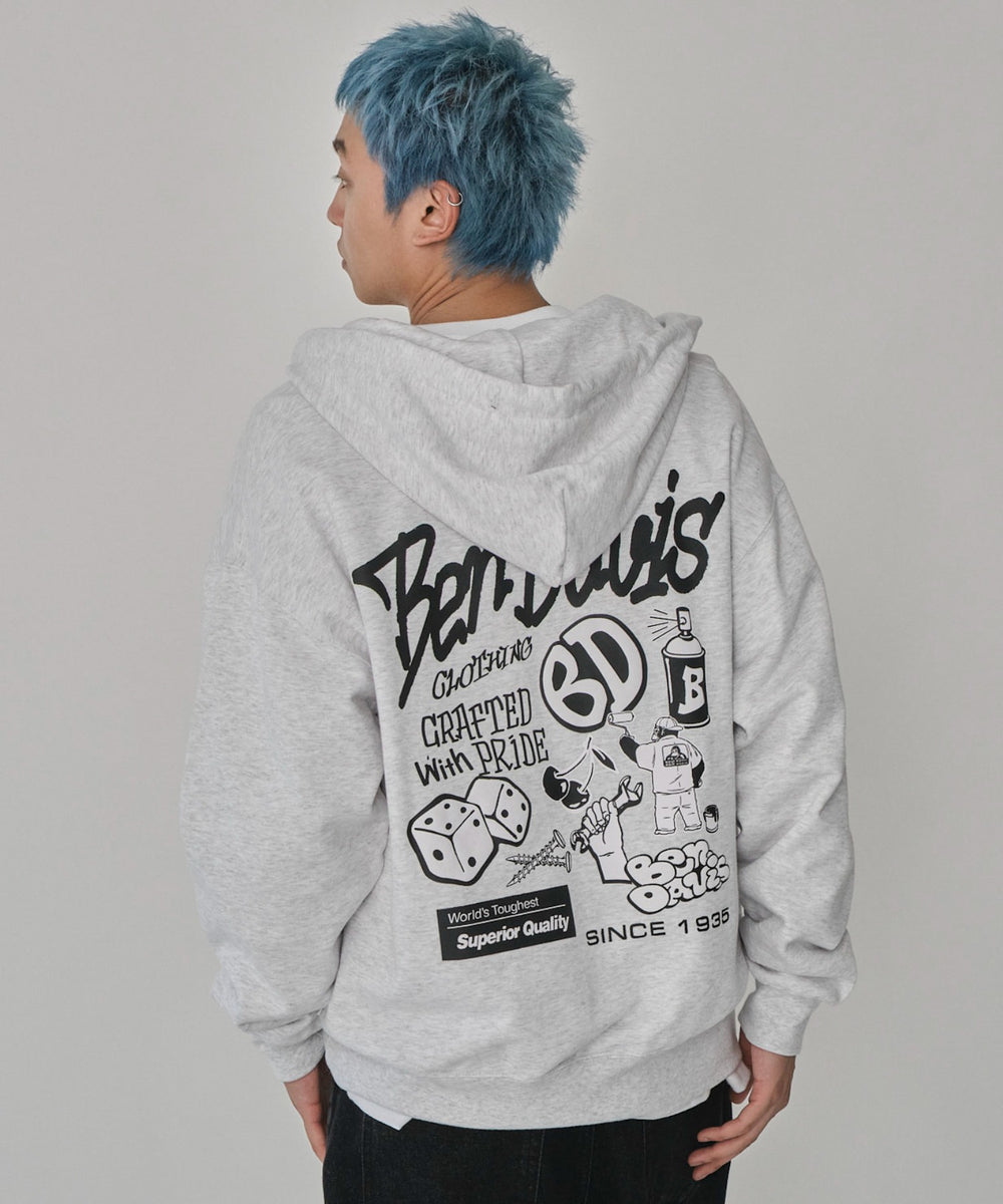 アッシュグレー　モデル：178㎝　L着用