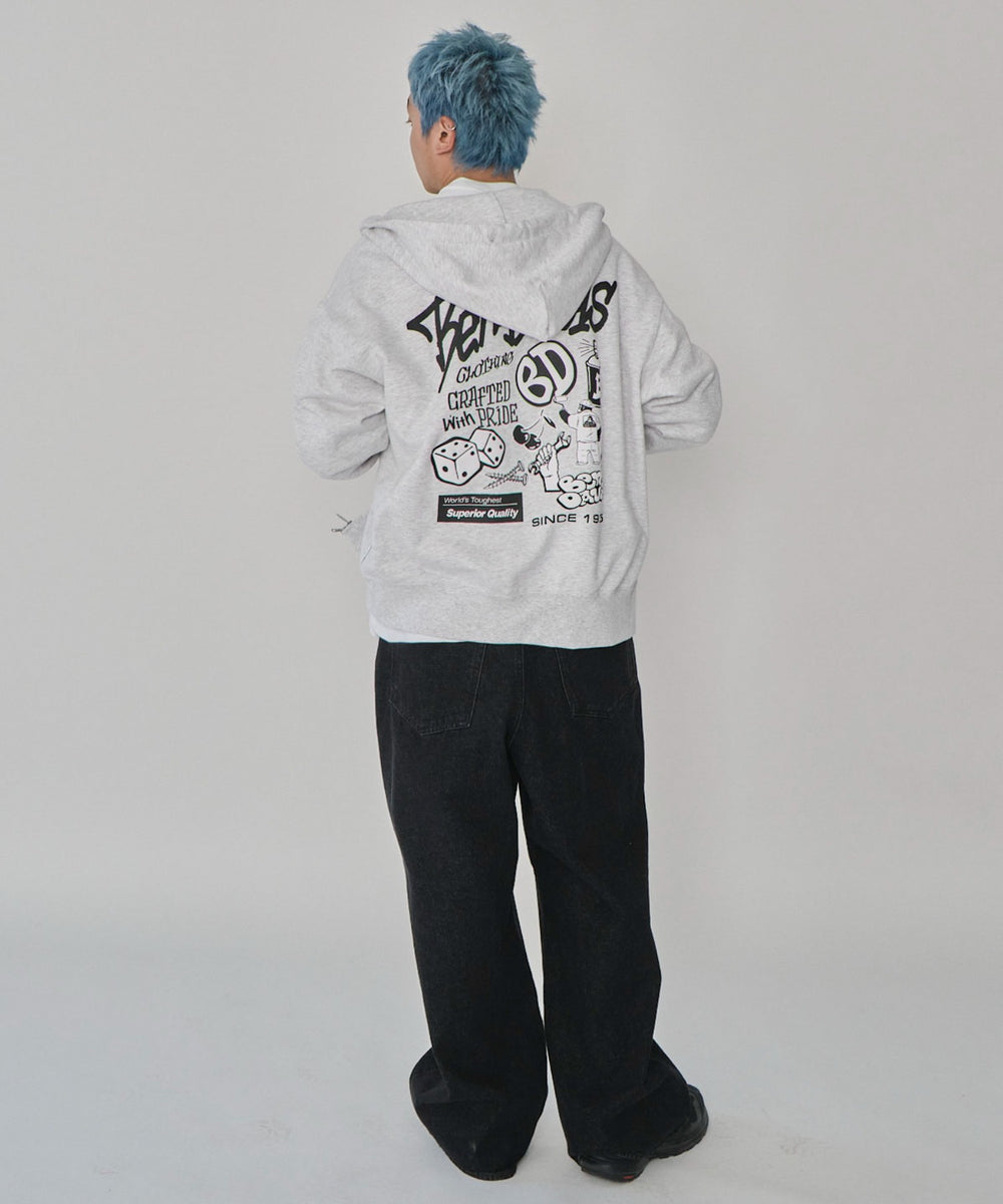 アッシュグレー　モデル：178㎝　L着用