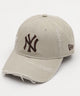 【WEGO限定デザイン】別注NEWERA　9FORTY　damage/NY　ストーン（柄1）
