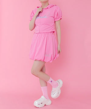 ピンク モデル：155cm M着用