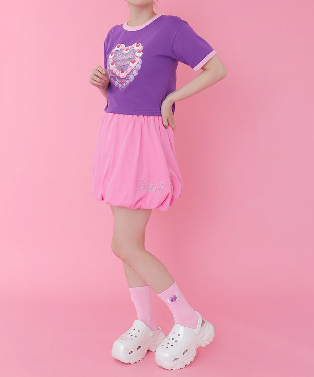 ピンク モデル：155cm M着用