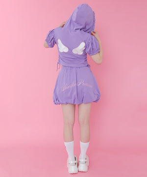 パープル モデル：155cm M着用