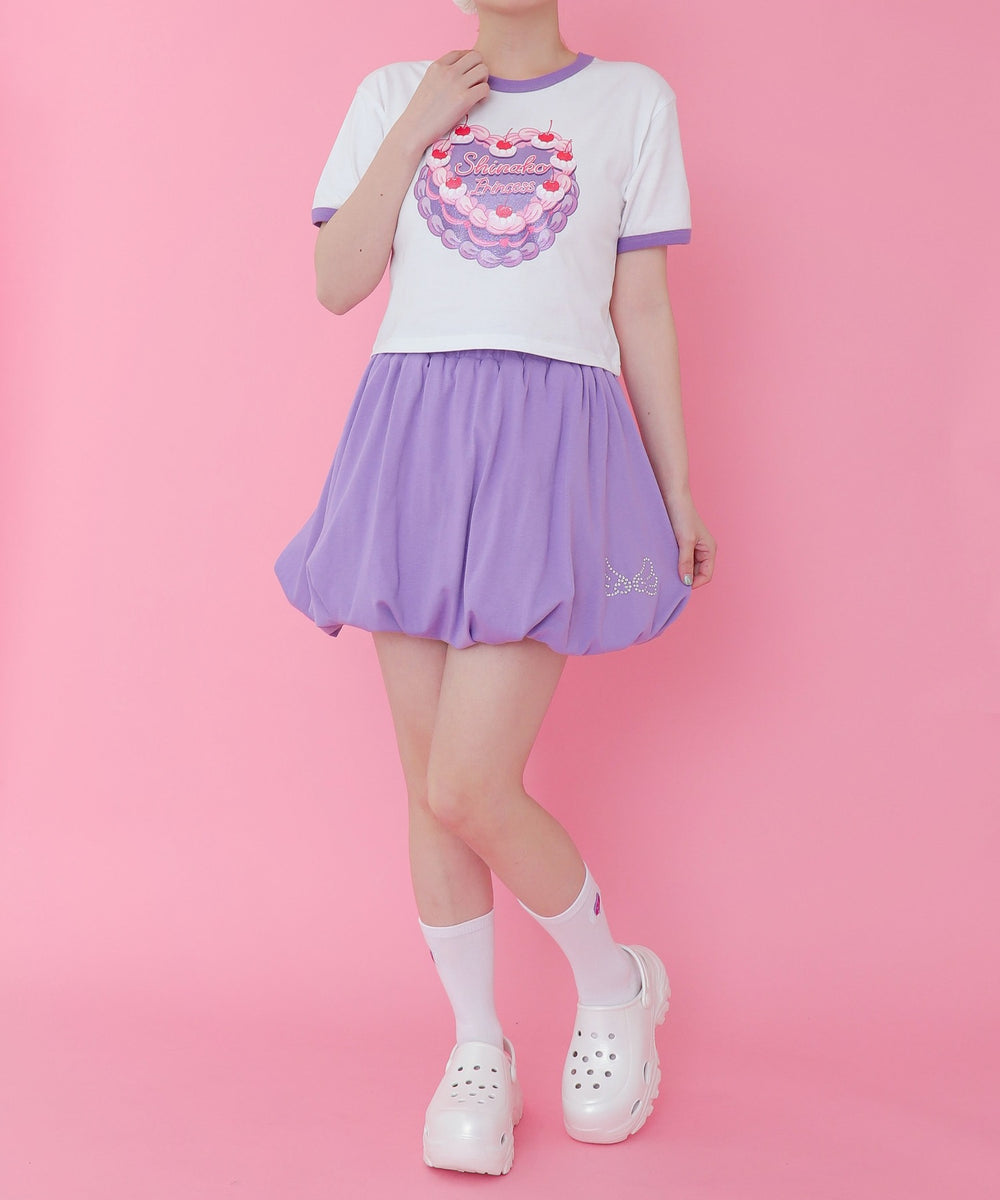 パープル モデル：155cm M着用