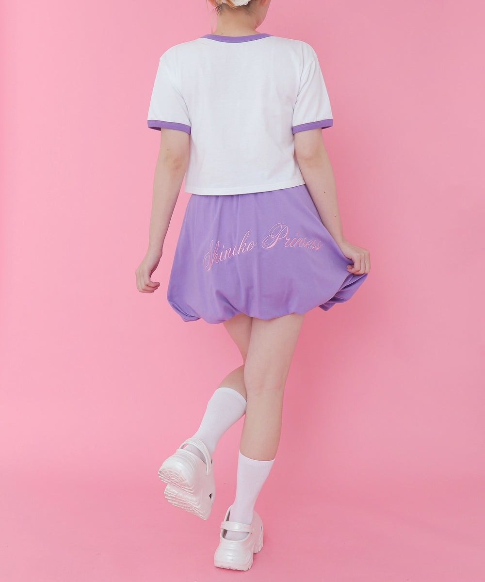 パープル モデル：155cm M着用