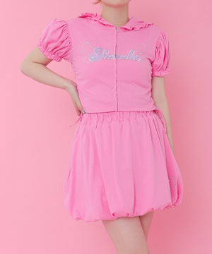 ピンク モデル：155cm M着用