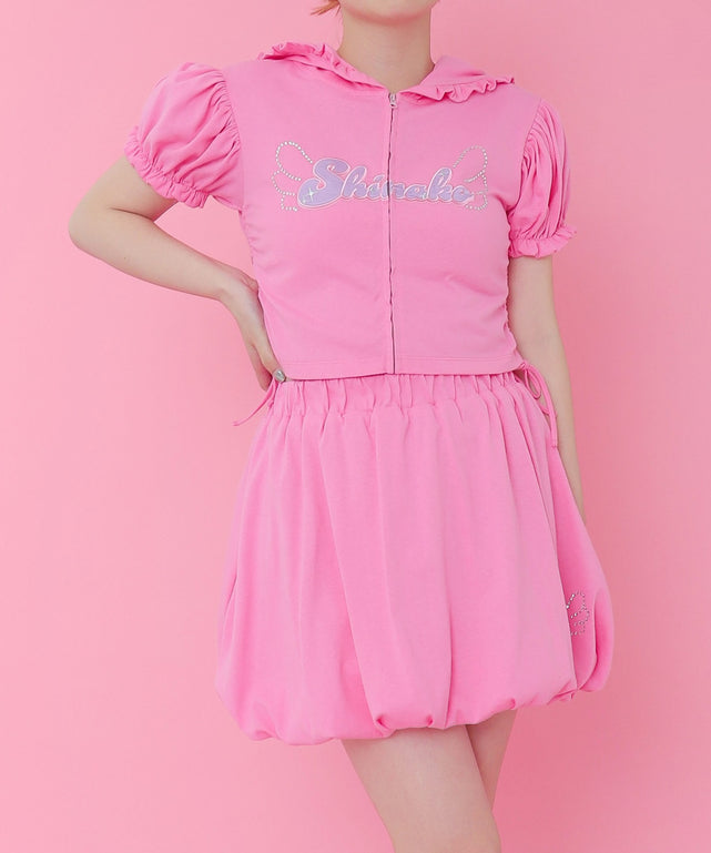 ピンク モデル：155cm M着用