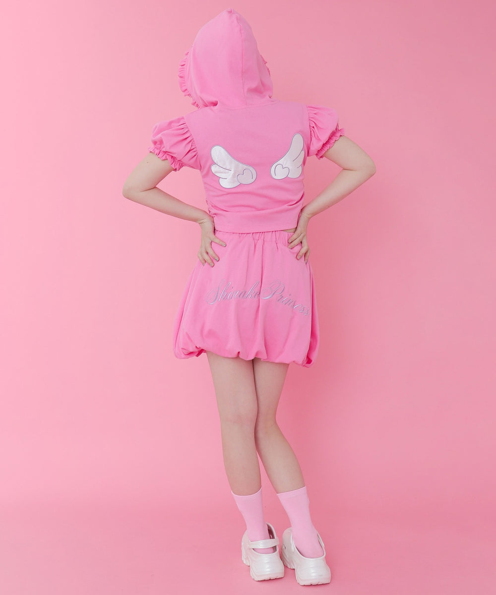 ピンク モデル：155cm M着用