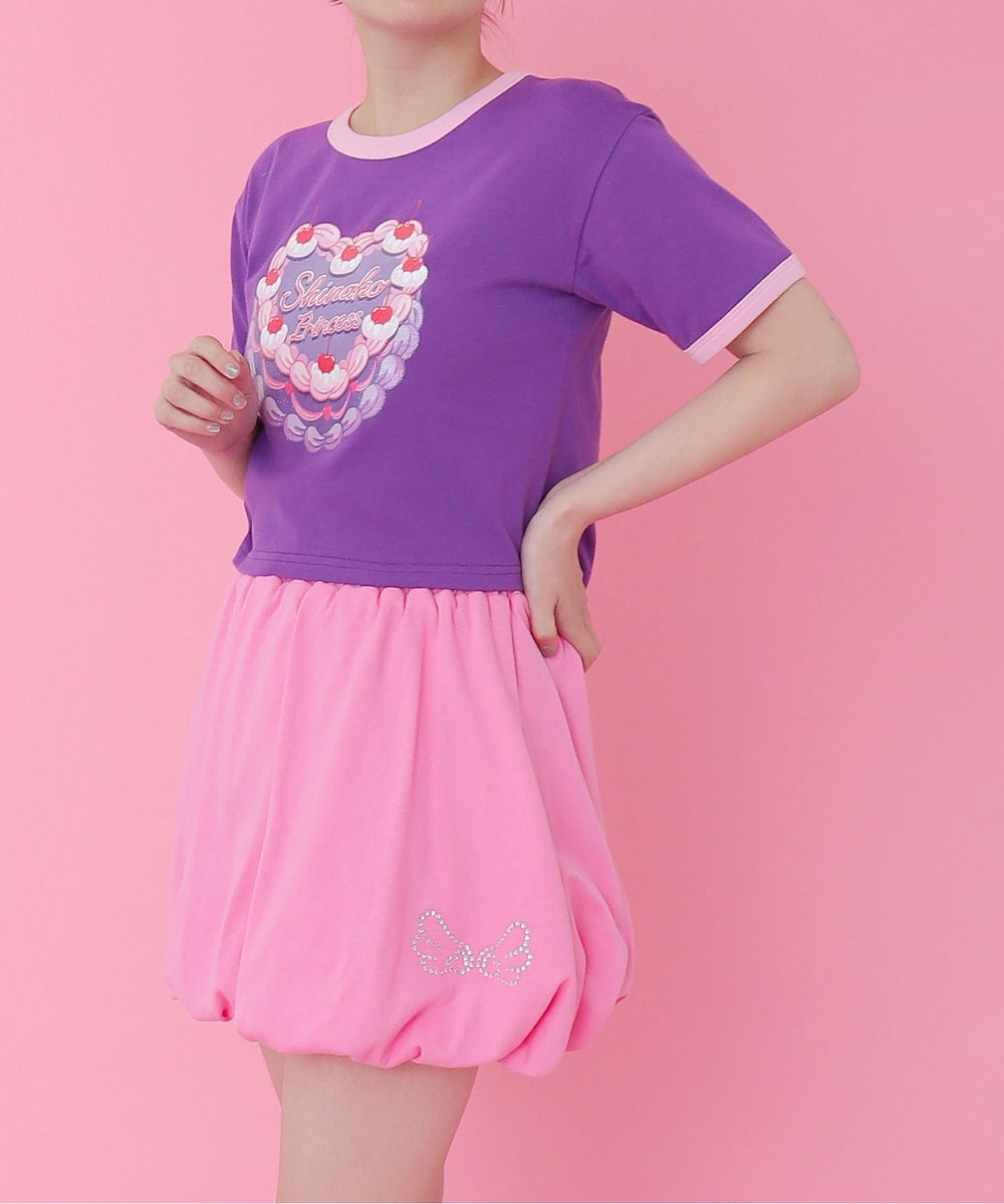 パープル モデル：155cm M着用