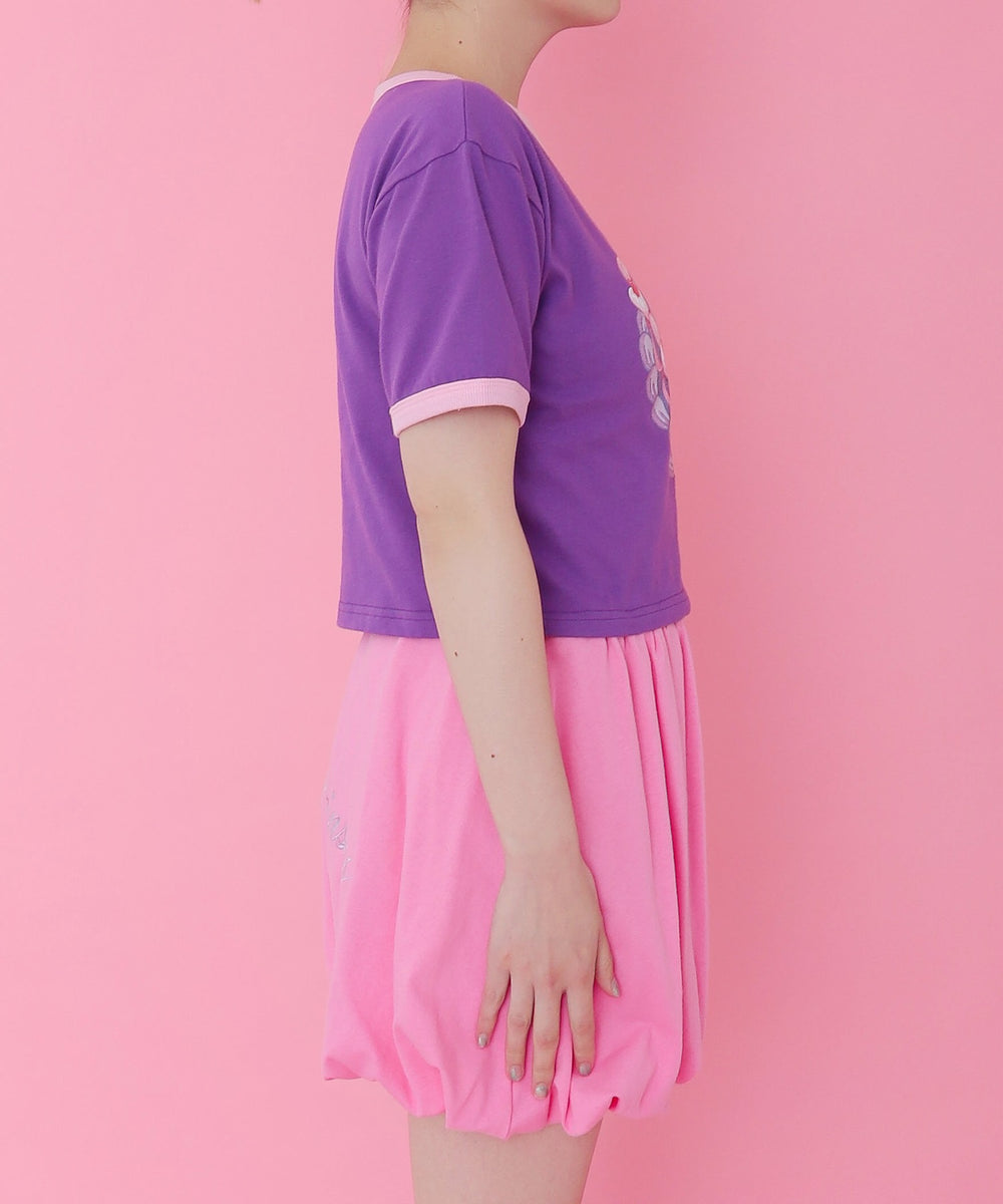 パープル モデル：155cm M着用