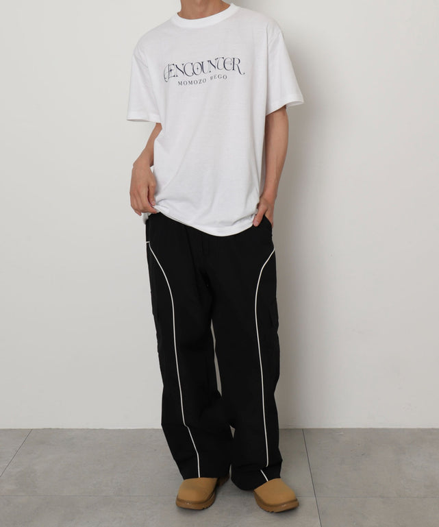 ホワイト　モデル：175㎝　Lサイズ着用