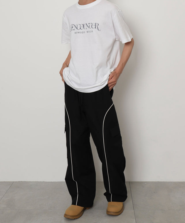 ホワイト　モデル：175㎝　Lサイズ着用