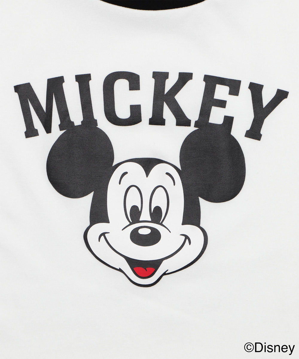 MICKEY　MOUSE／リンガーTシャツ