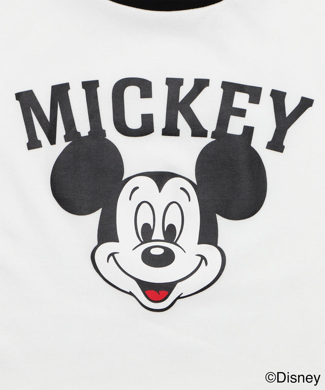 MICKEY　MOUSE／リンガーTシャツ