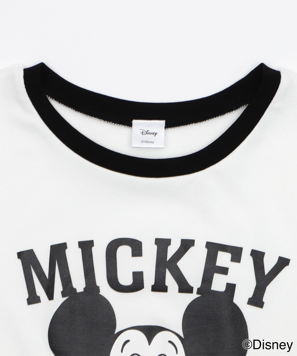 MICKEY　MOUSE／リンガーTシャツ