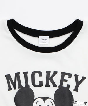 MICKEY　MOUSE／リンガーTシャツ