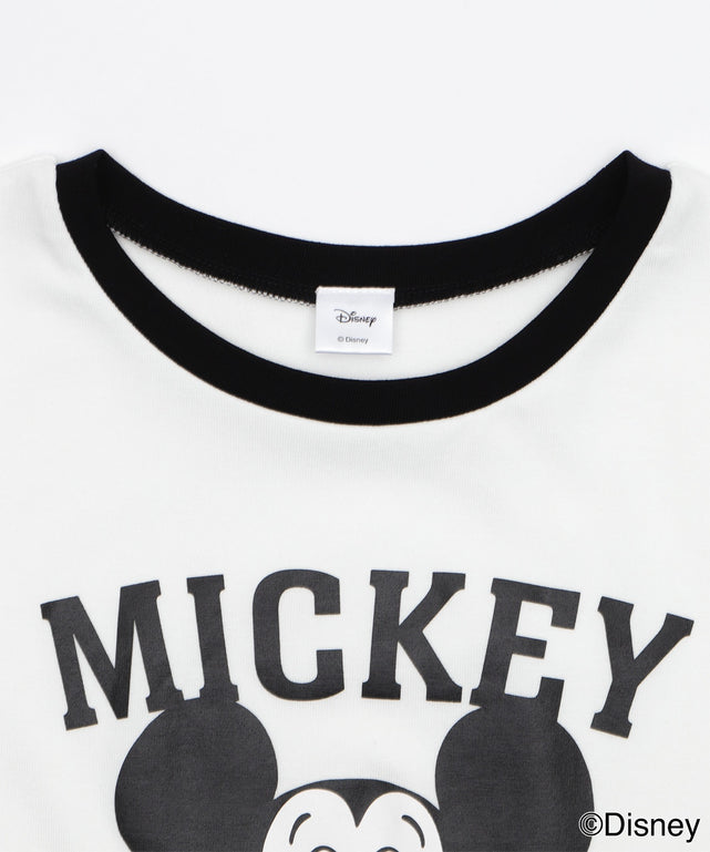 MICKEY　MOUSE／リンガーTシャツ