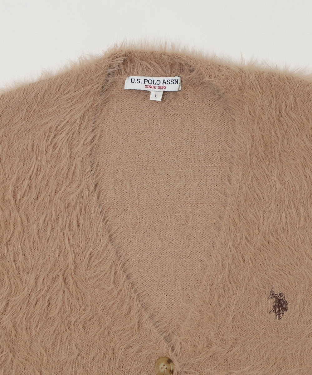 別注USPOLOシャギーニットカーデ