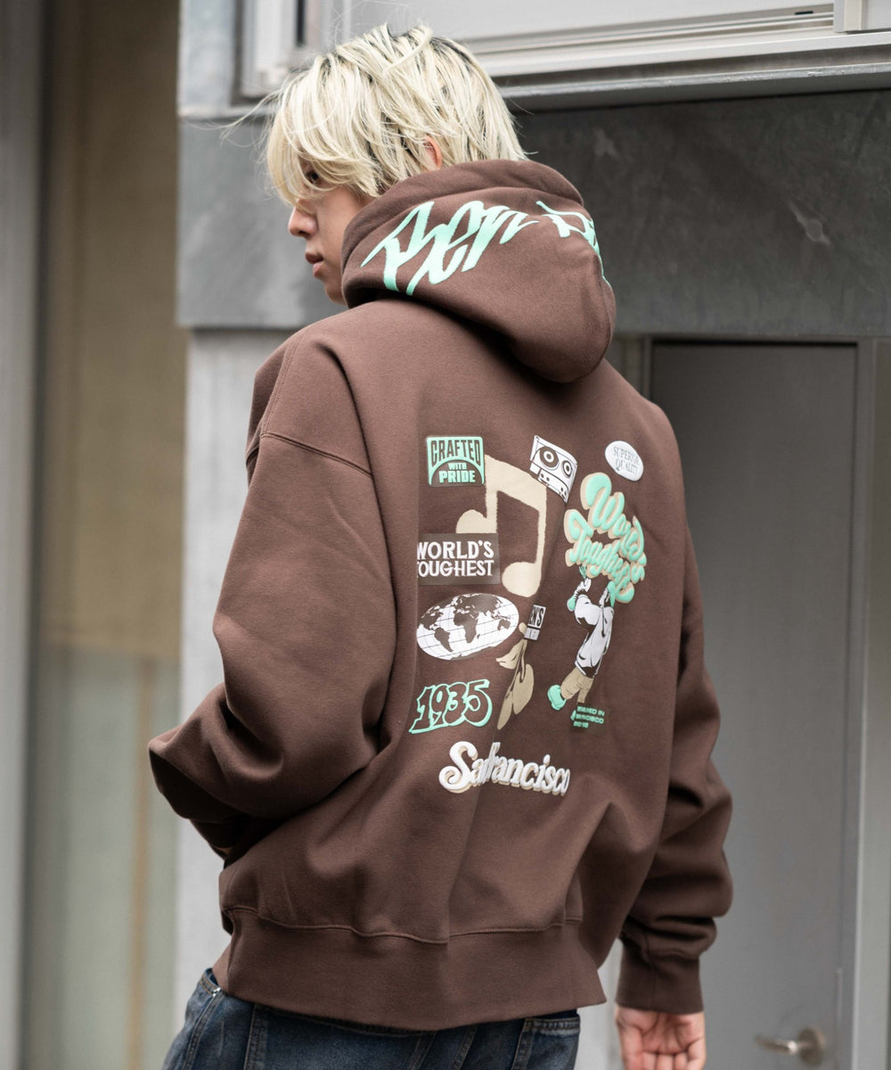 ブラウン モデル：175cm L着用