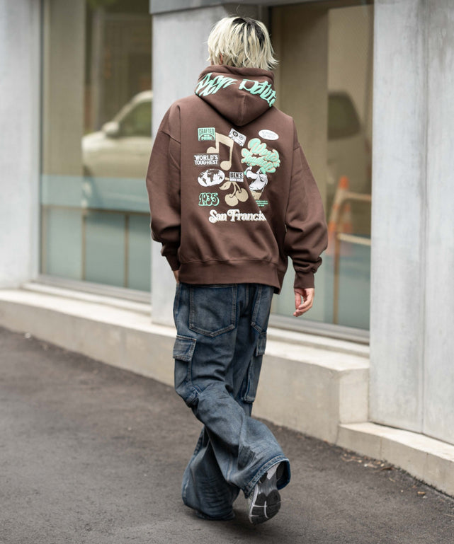 ブラウン モデル：175cm L着用