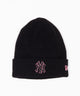 別注NEWERA BASIC CUFF KNIT/柄4:NY ブラック