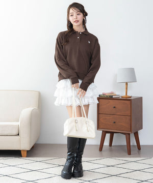 ブラウン　モデル：165cm F着用