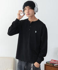 U.S.POLO ASSN.ヘンリーネックロンT