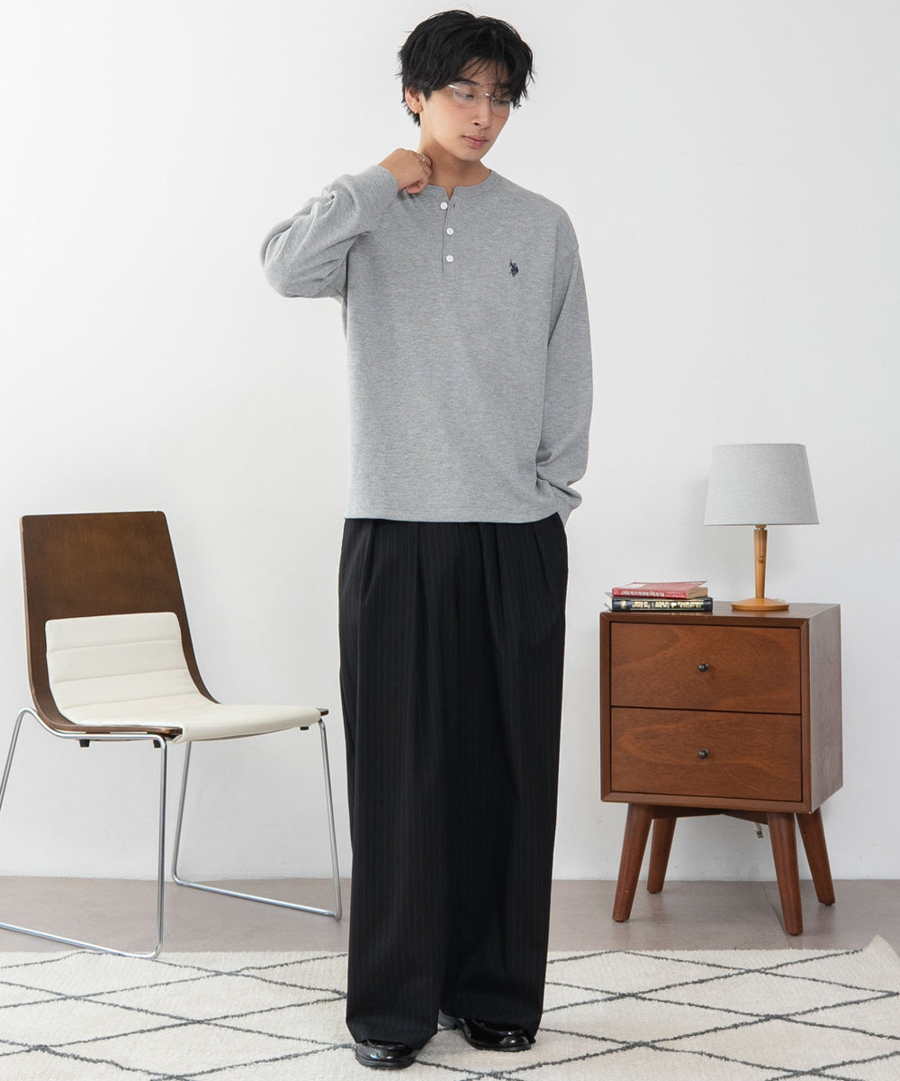 杢グレー　モデル：180cm L着用