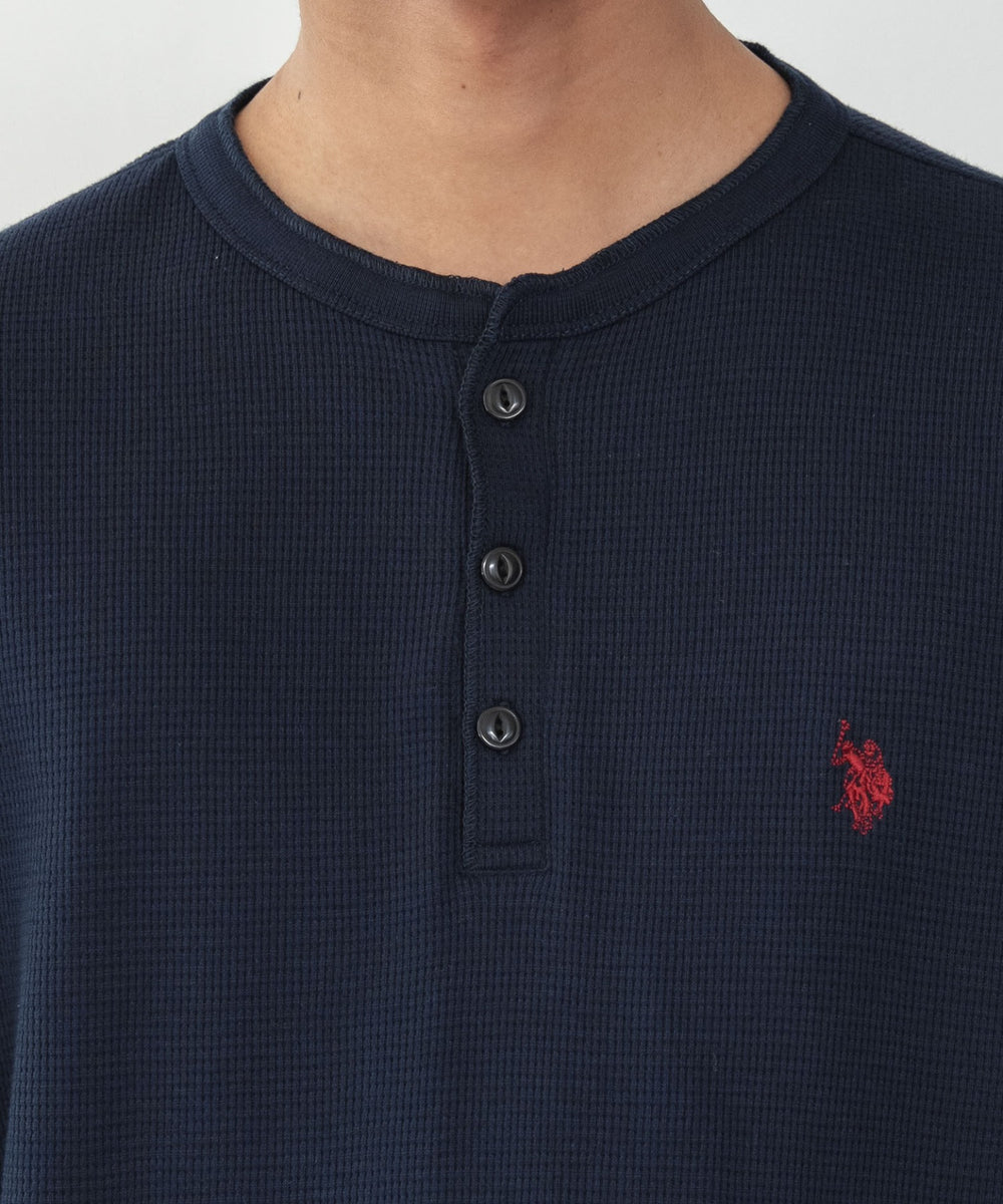 U.S.POLO ASSN.ヘンリーネックロンT