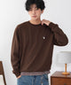 U.S.POLO ASSN.クルーネックPO/ブラウン　モデル180cm L着用