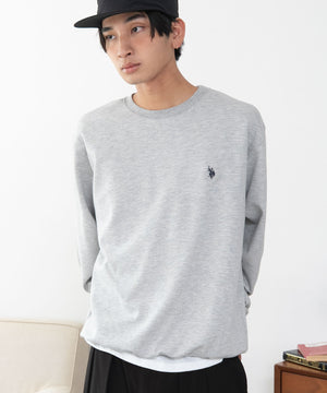 杢グレー　モデル180cm L着用